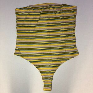 Cotton Candy Yellow and Blue Bodysuit One Piece